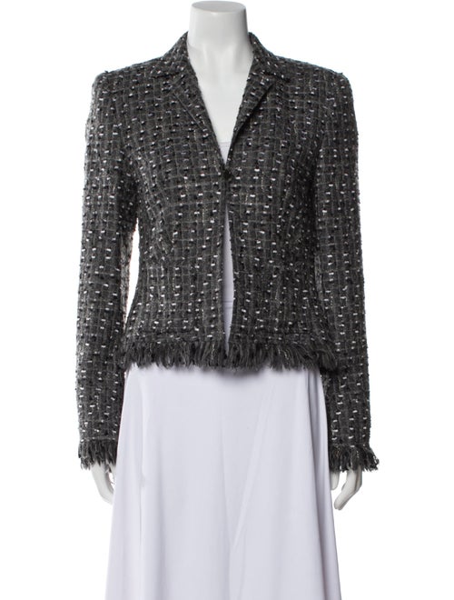 Escada Virgin Wool Tweed Pattern Evening Jacket