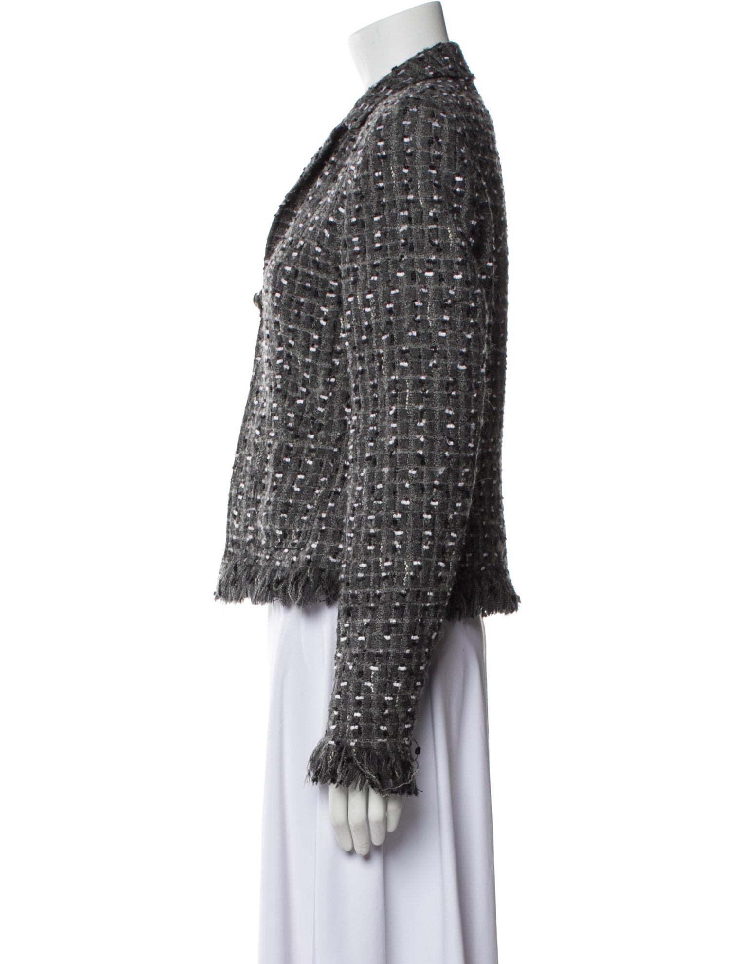 Escada Virgin Wool Tweed Pattern Evening Jacket