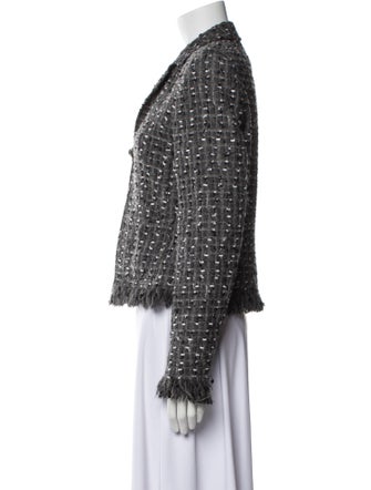 Escada Virgin Wool Tweed Pattern Evening Jacket