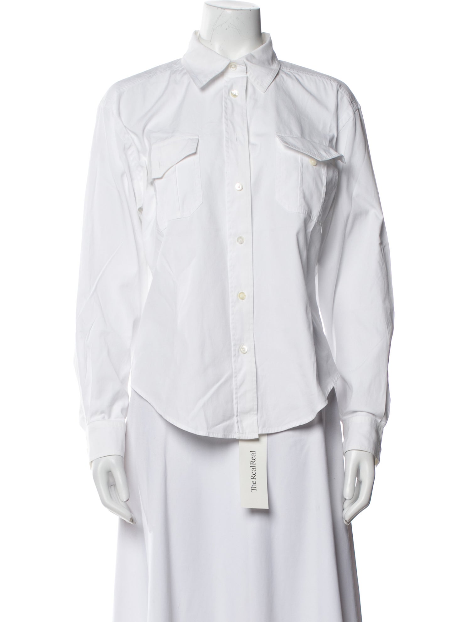 Escada Sport Long Sleeve Button-Up Top