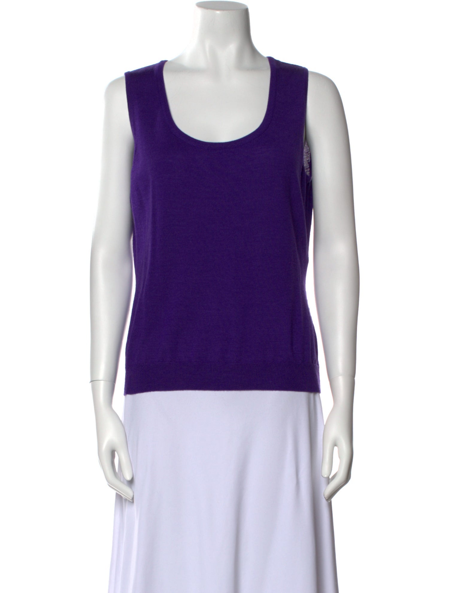 Escada Virgin Wool Scoop Neck Top