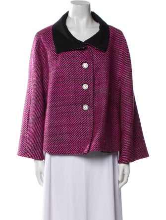 Escada Virgin Wool Printed Jacket