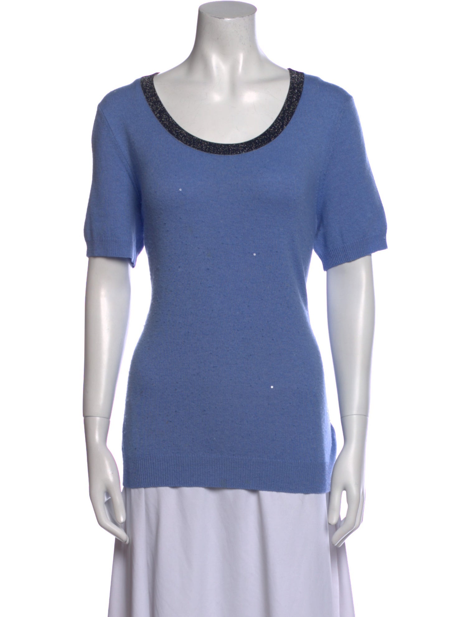 Escada Wool Scoop Neck T-Shirt