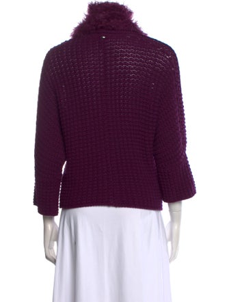 Escada Virgin Wool Mock Neck Sweater