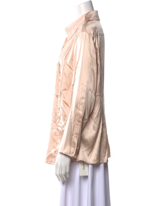 Escada Silk Long Sleeve Button-Up Top