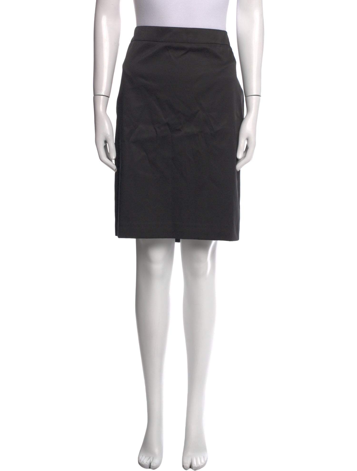 Escada Leather Trim Embellishment Knee-Length Skirt