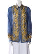 Escada Silk Printed Button-Up Top