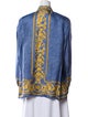 Escada Silk Printed Button-Up Top