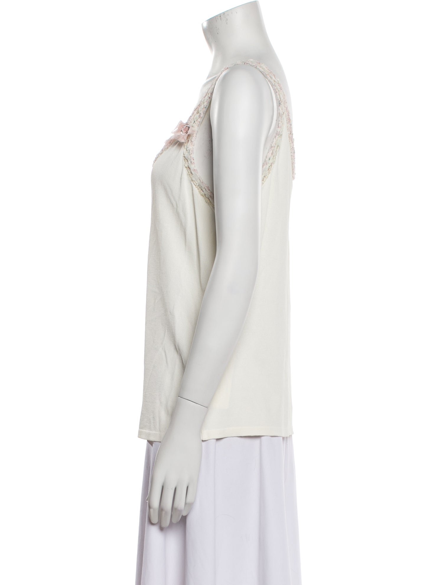 Escada Scoop Neck Sleeveless Top