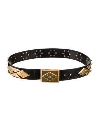 Escada Wide Leather Waist Belt