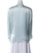 Escada Silk Long Sleeve Button-Up Top
