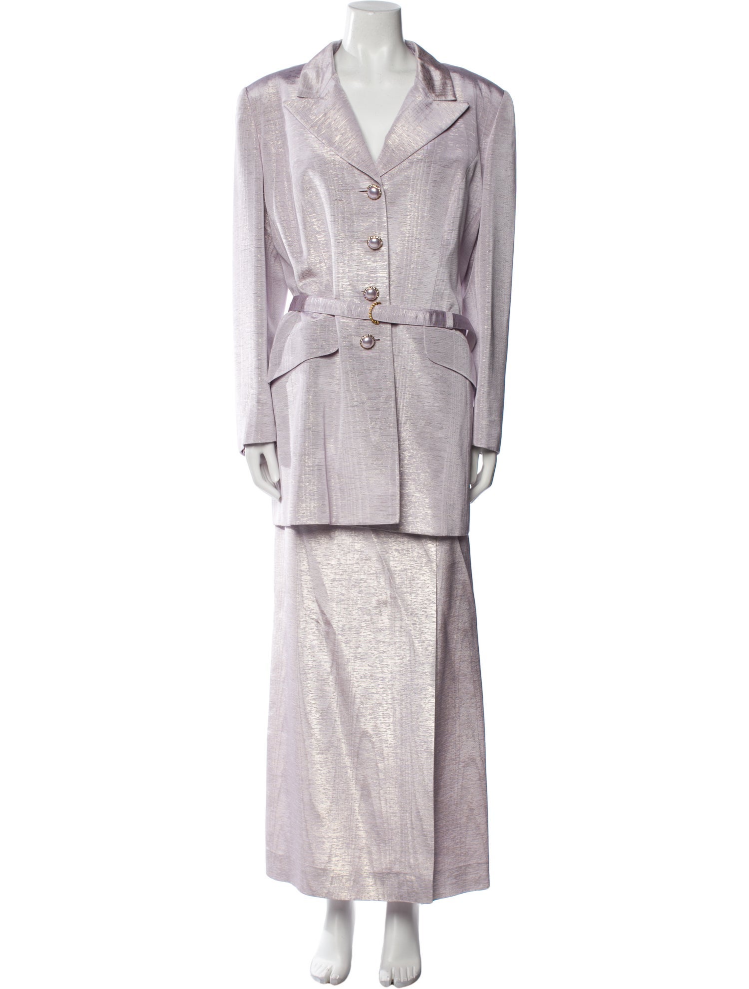 Escada Vintage Patterned Skirt Set