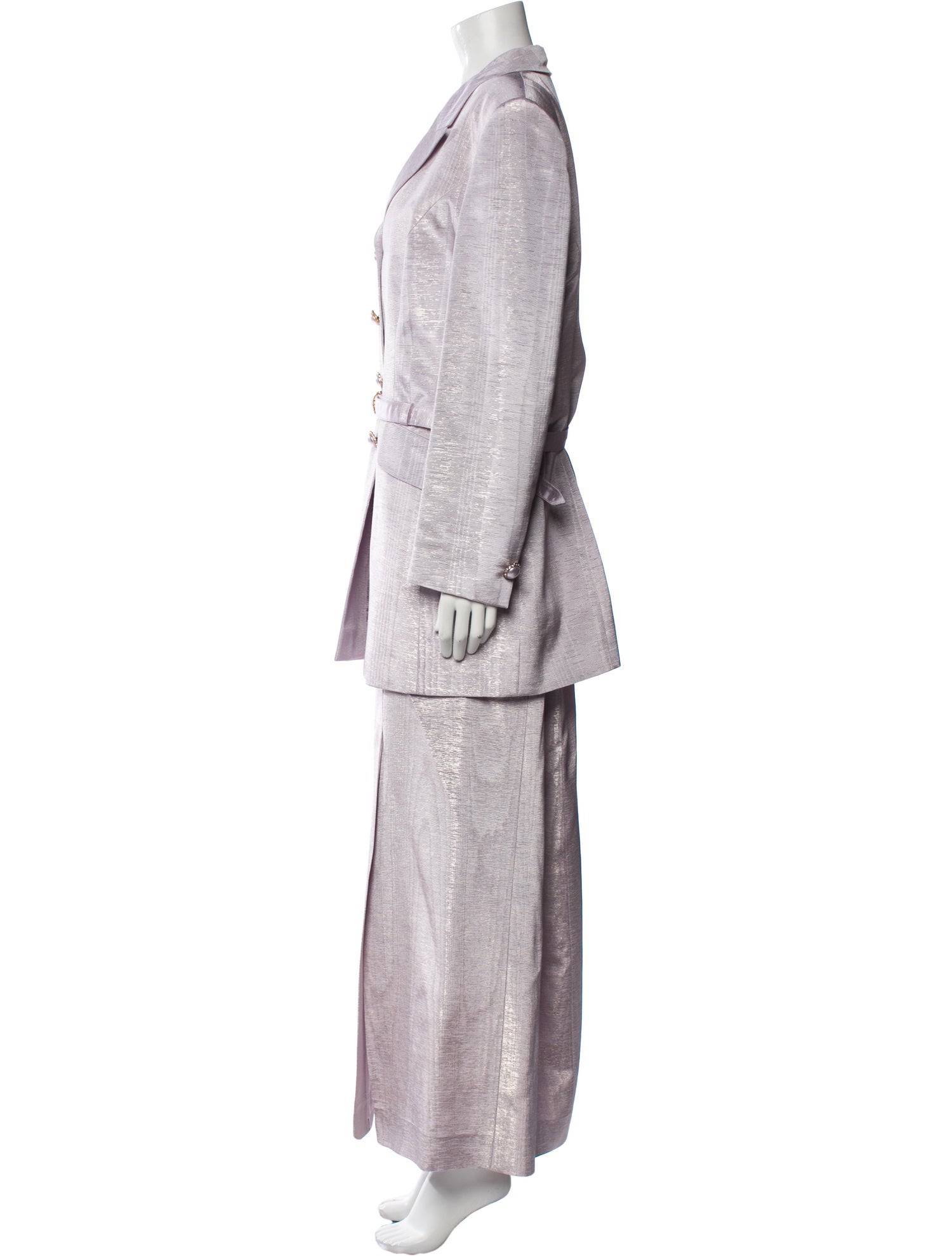 Escada Vintage Patterned Skirt Set