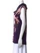 Escada Printed Cowl Neck Top