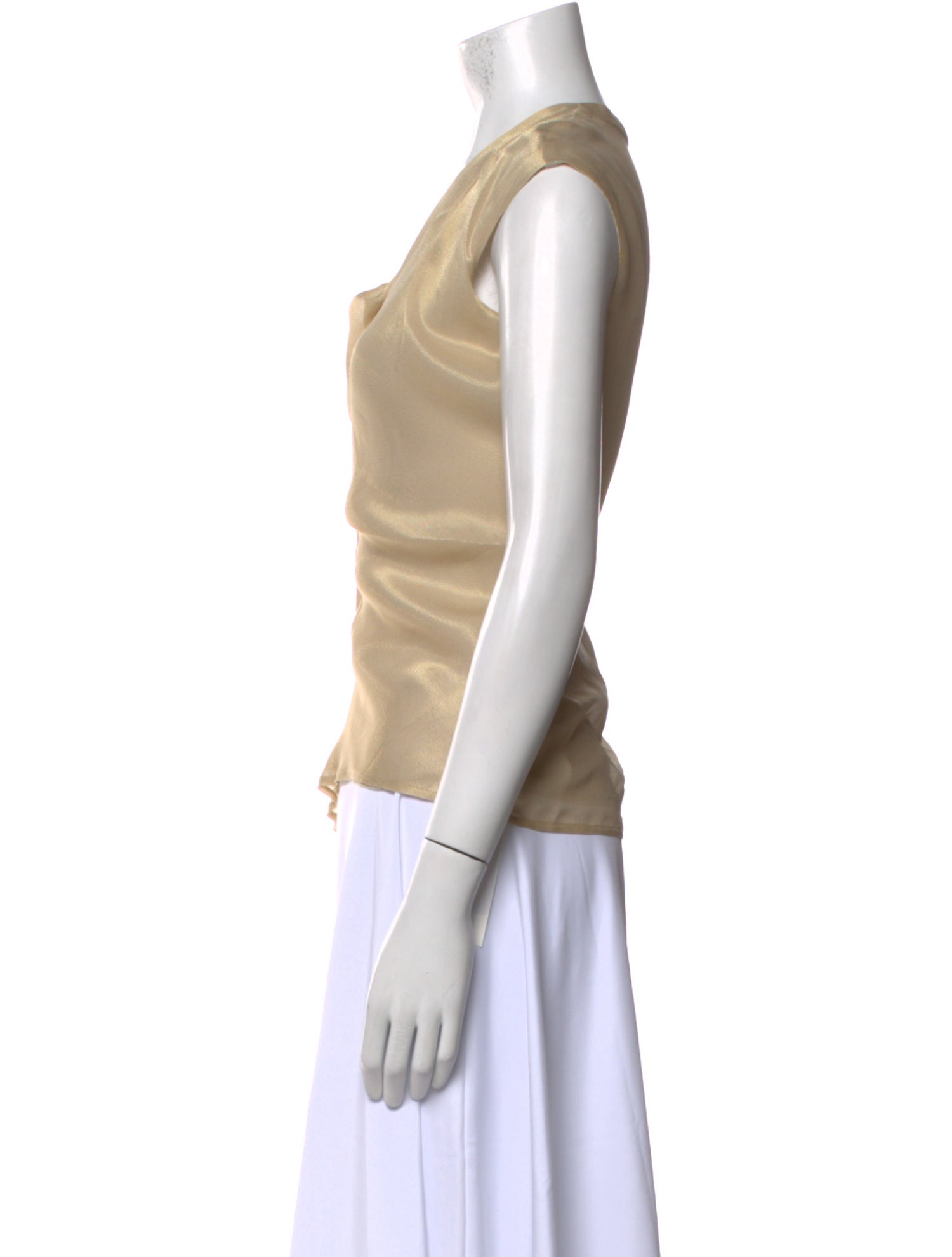 Escada Cowl Neck Short Sleeve Top