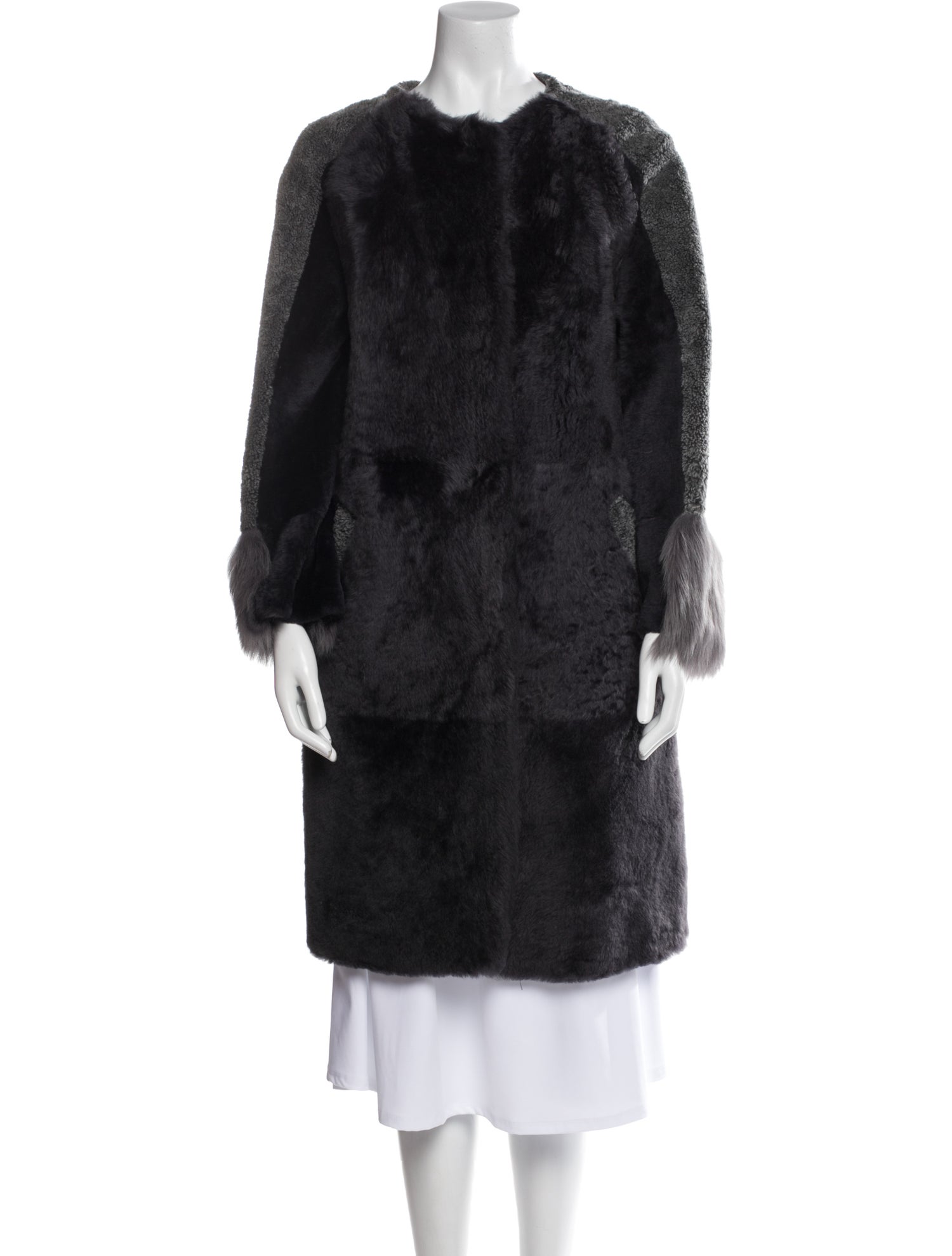Escada Fur Faux Fur Coat