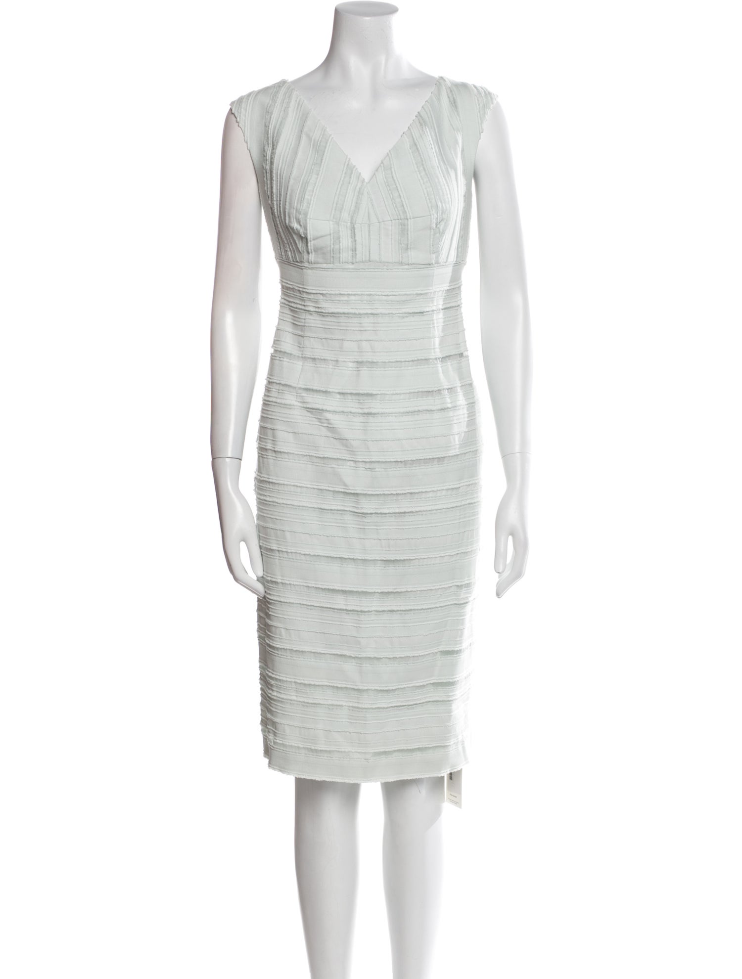 Escada V-Neck Knee-Length Dress
