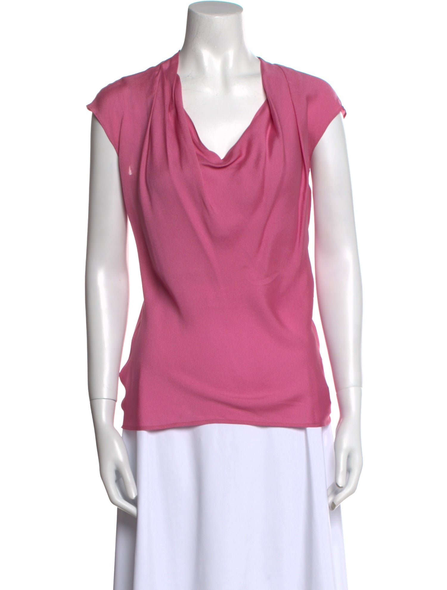 Escada Silk Cowl Neck Blouse