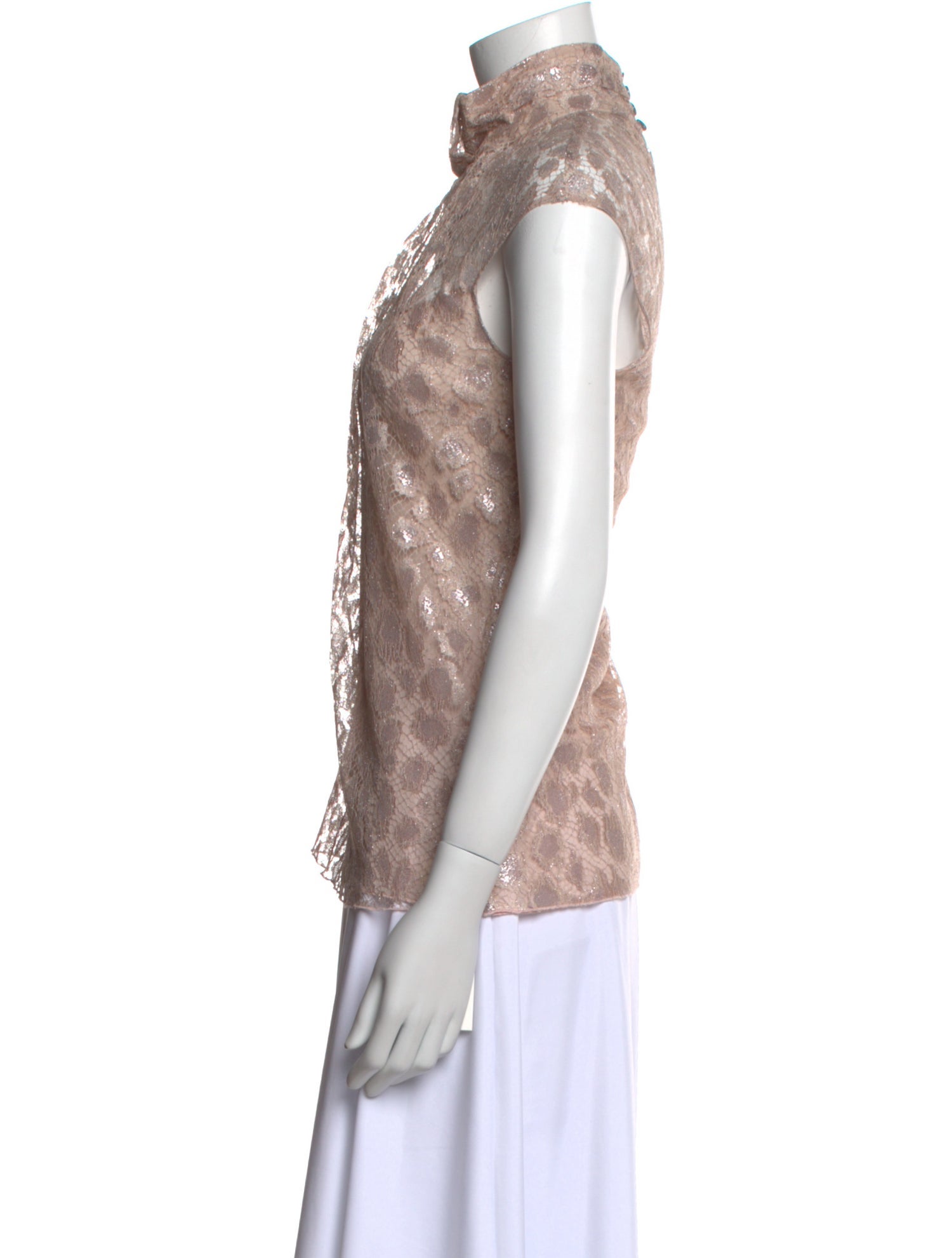 Escada Lace Lace Pattern Blouse