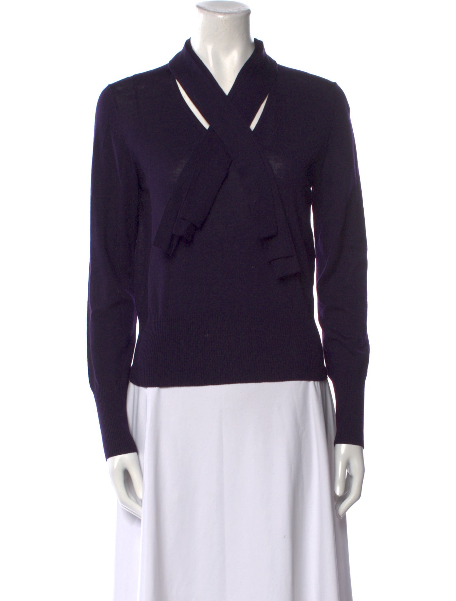 Escada Wool V-Neck Top