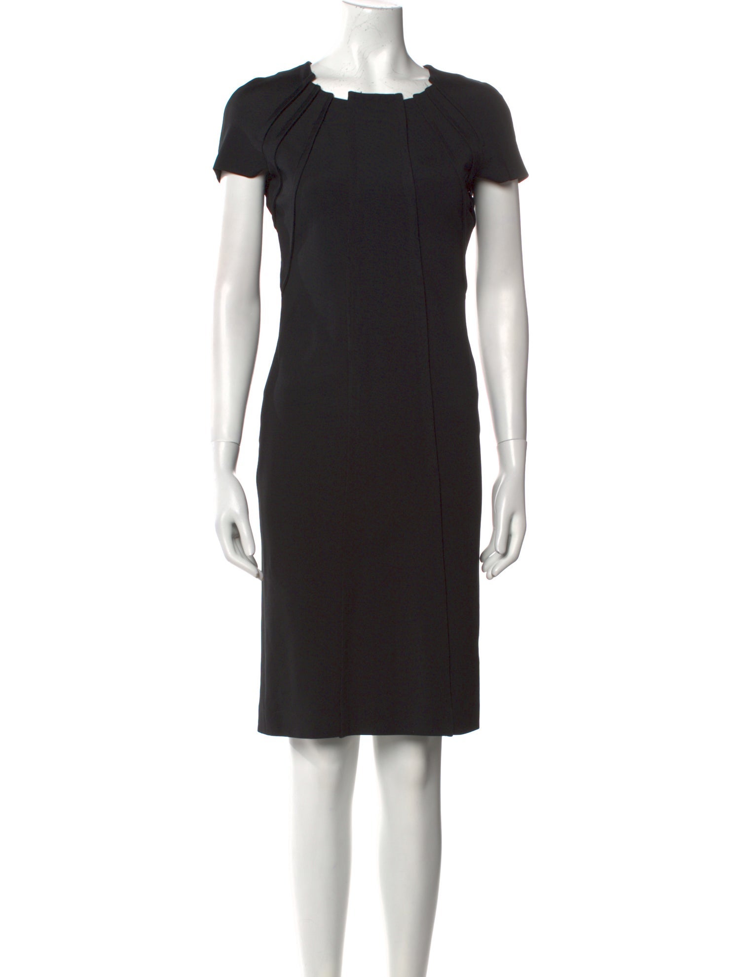 Escada Bateau Neckline Knee-Length Dress