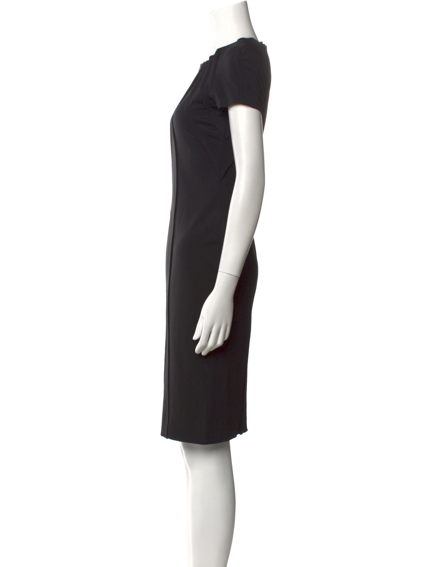 Escada Bateau Neckline Knee-Length Dress