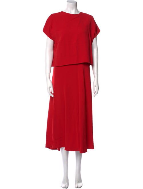 Escada Crew Neck Long Dress