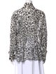 Escada Silk Animal Print Blouse