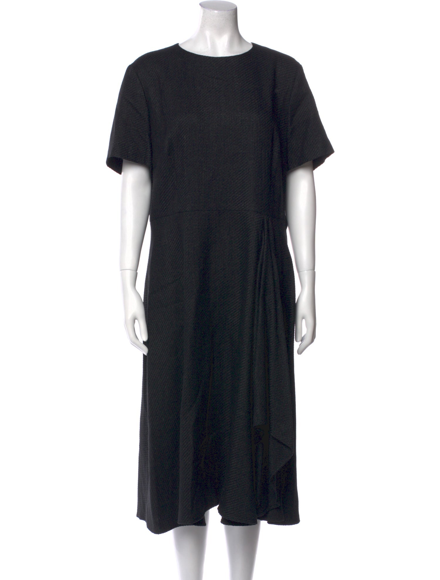 Escada Crew Neck Midi Length Dress