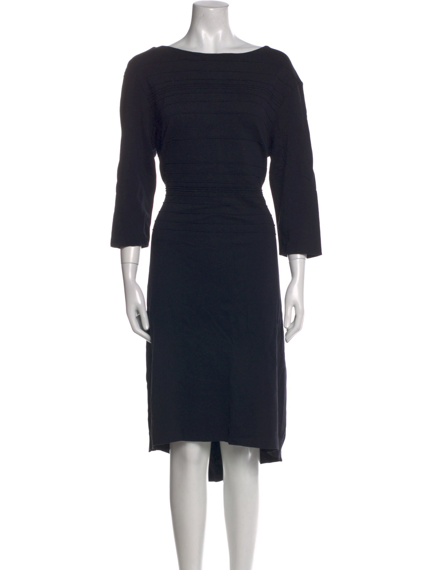 Escada Bateau Neckline Midi Length Dress