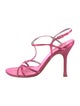 Escada Satin T-Strap Sandals