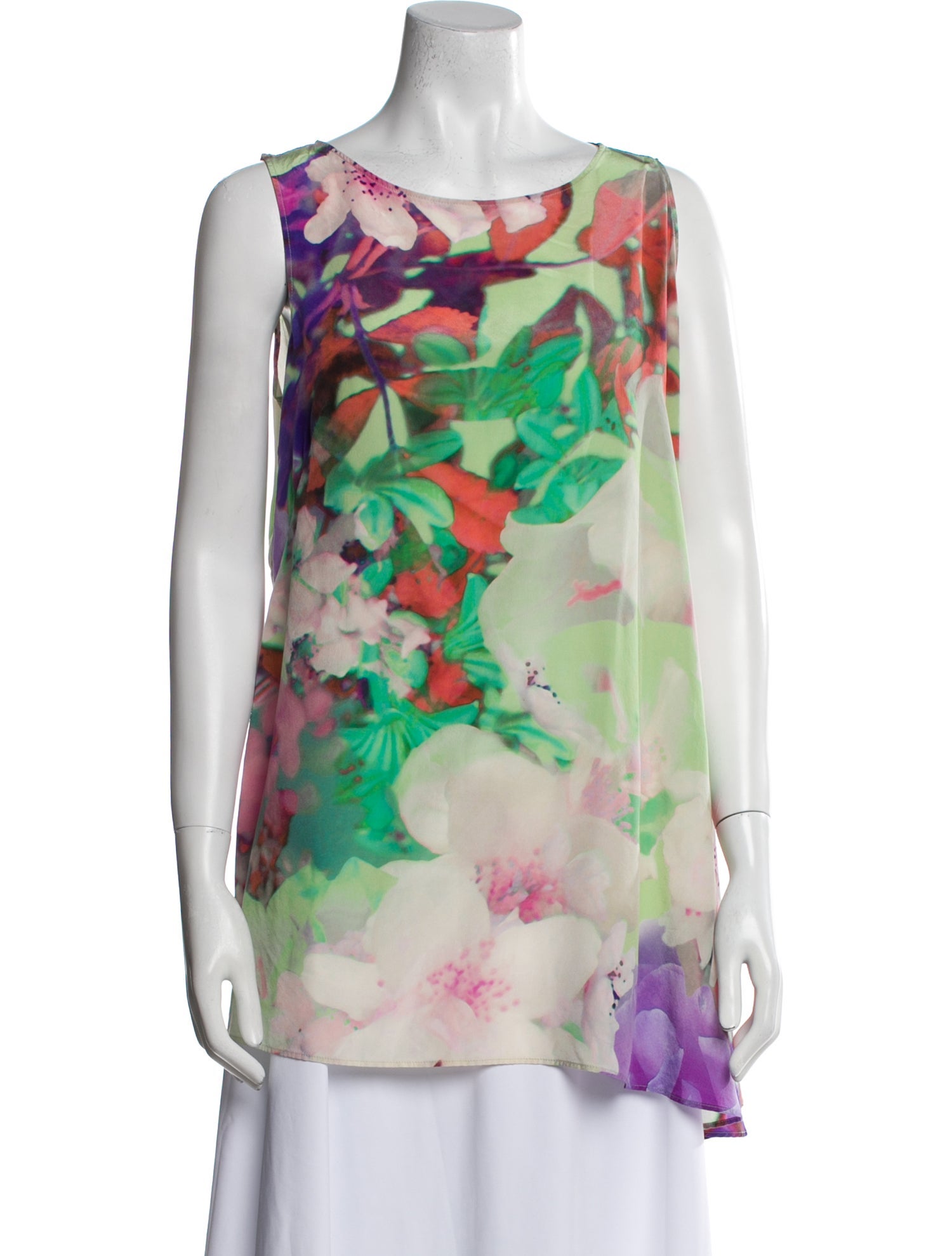Escada Silk Floral Print Tunic