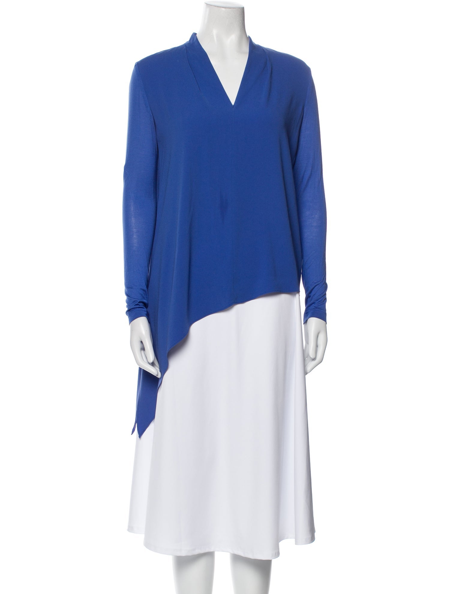 Escada V-Neck Long Sleeve Blouse