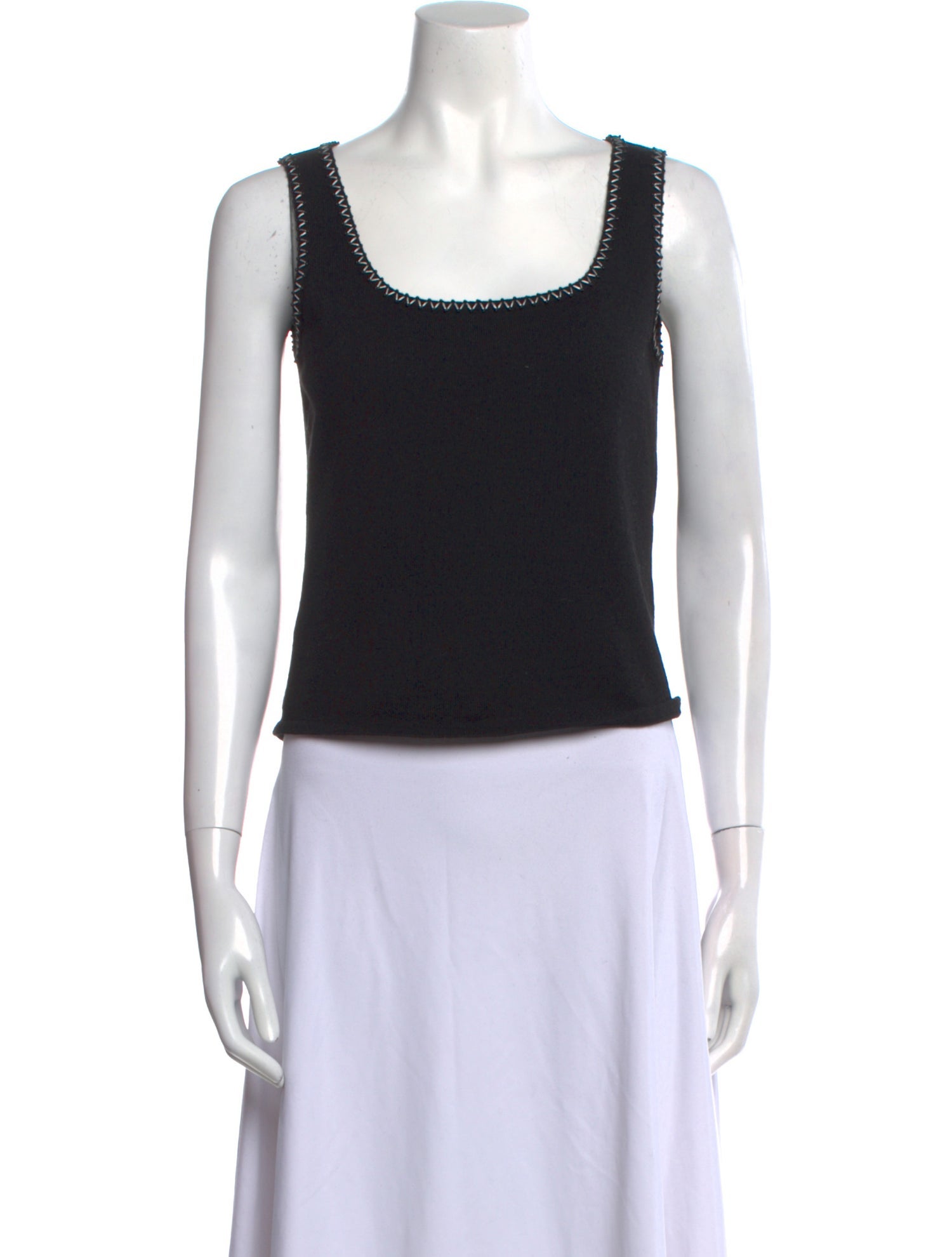 Escada Scoop Neck Sleeveless Top