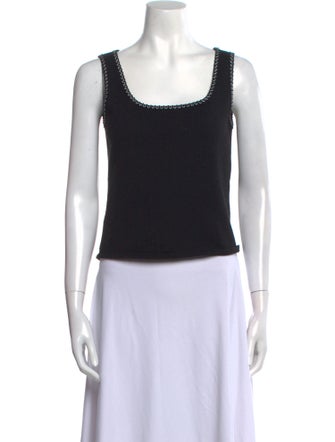 Escada Scoop Neck Sleeveless Top