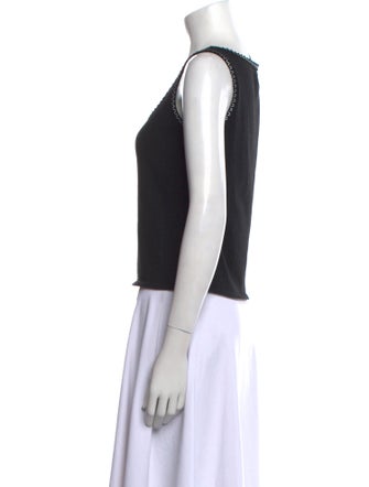Escada Scoop Neck Sleeveless Top
