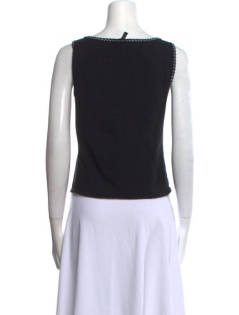 Escada Scoop Neck Sleeveless Top