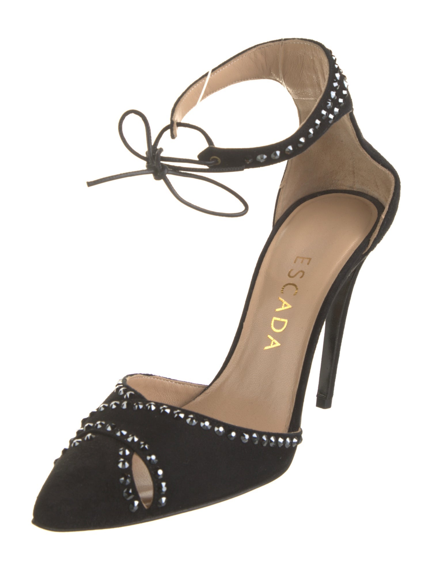 Escada Satin D'Orsay Pumps