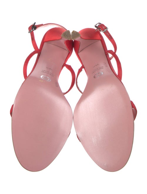 Escada Satin T-Strap Sandals