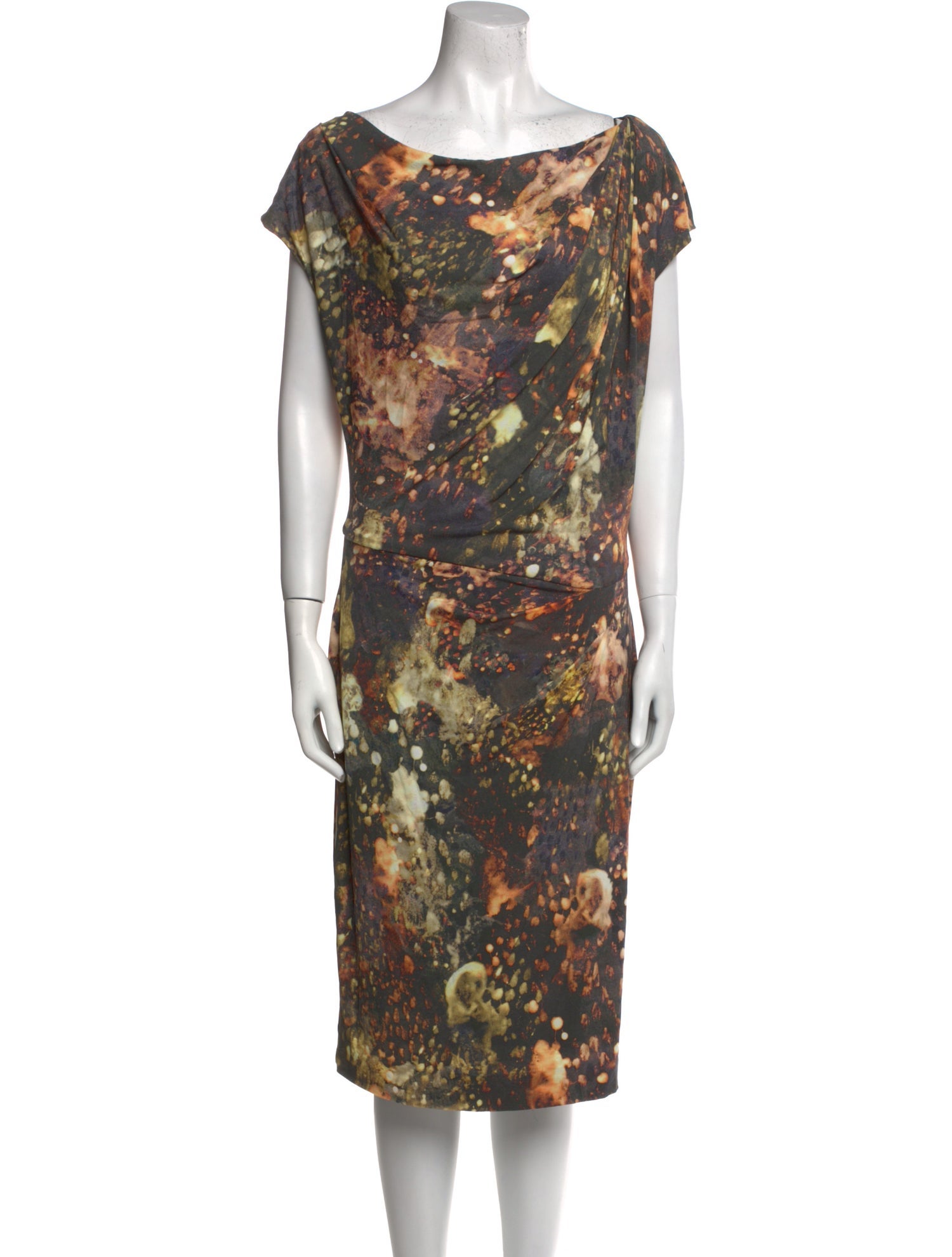 Escada Printed Knee-Length Dress
