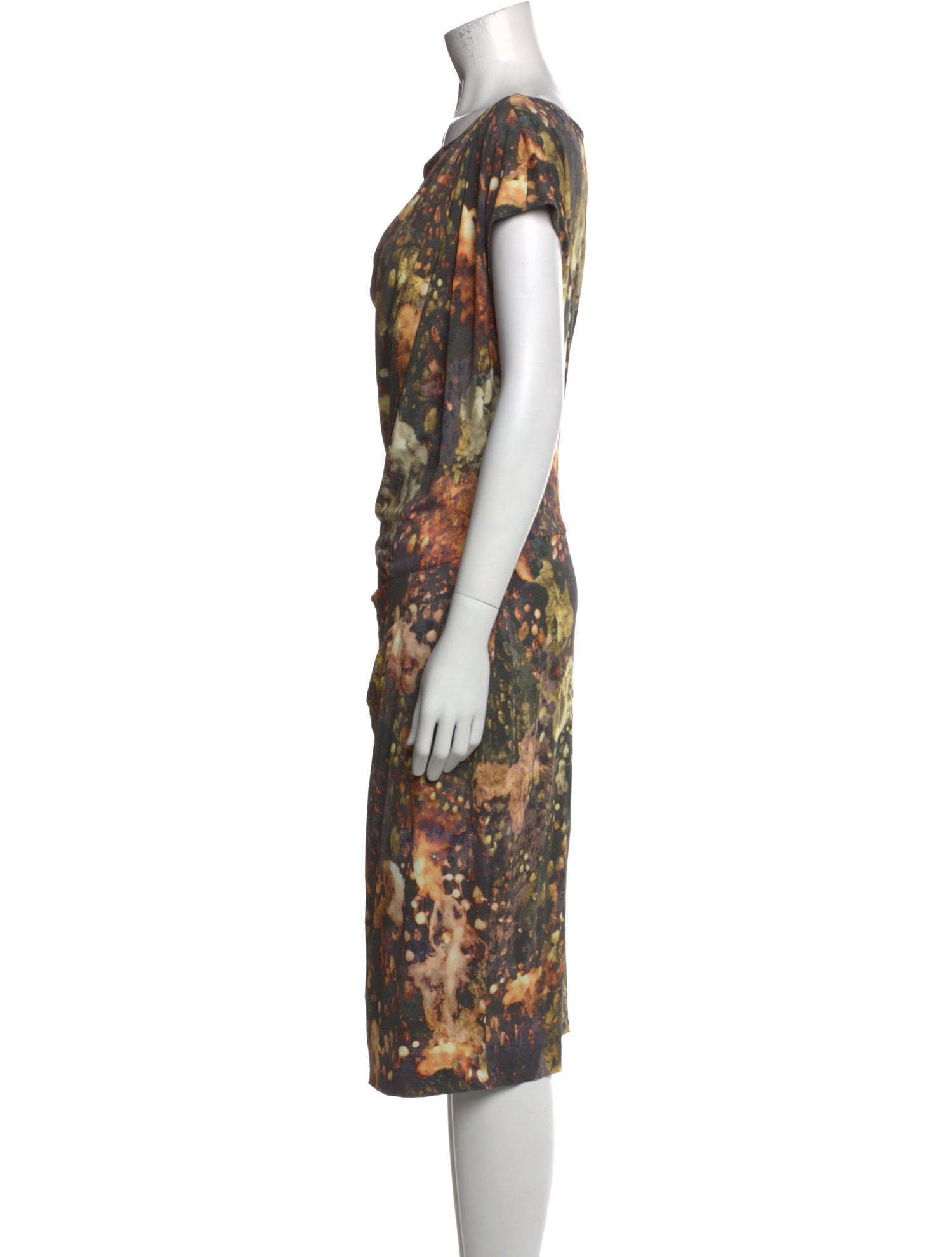 Escada Printed Knee-Length Dress