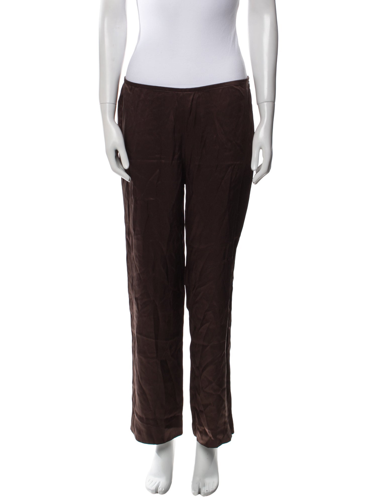 Escada Silk Straight Leg Pants