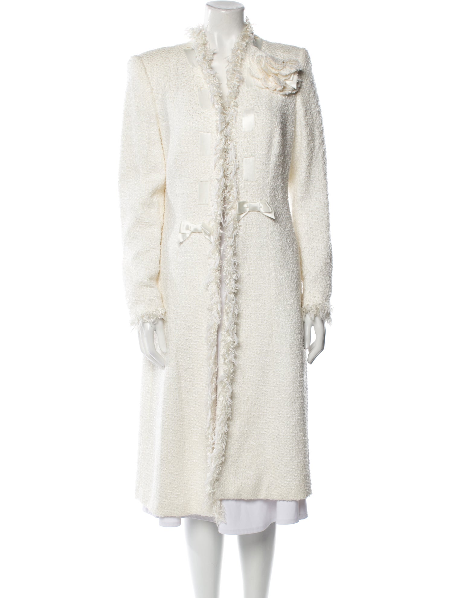 Escada Virgin Wool Faux Fur Coat
