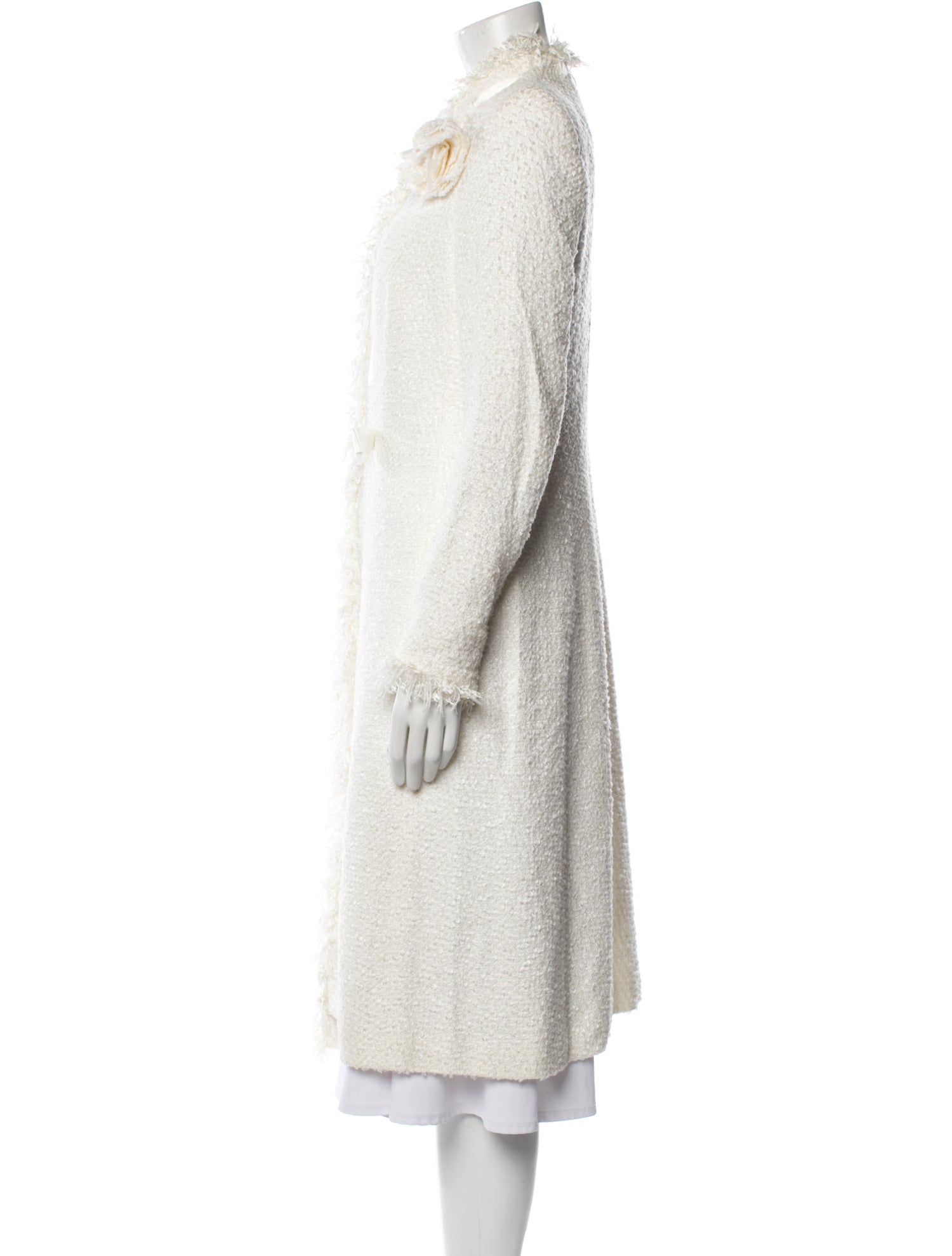Escada Virgin Wool Faux Fur Coat