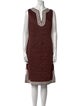 Escada V-Neck Knee-Length Dress