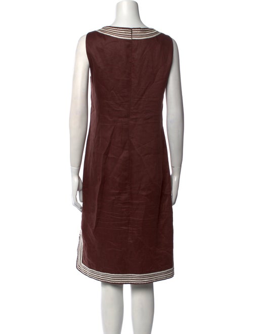 Escada V-Neck Knee-Length Dress