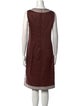 Escada V-Neck Knee-Length Dress