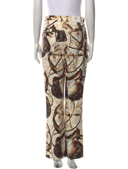 Escada Printed Straight Leg Pants