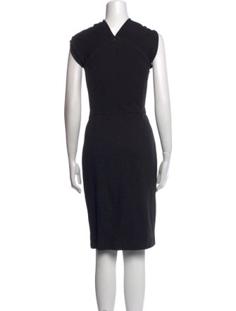 Escada Cowl Neck Knee-Length Dress