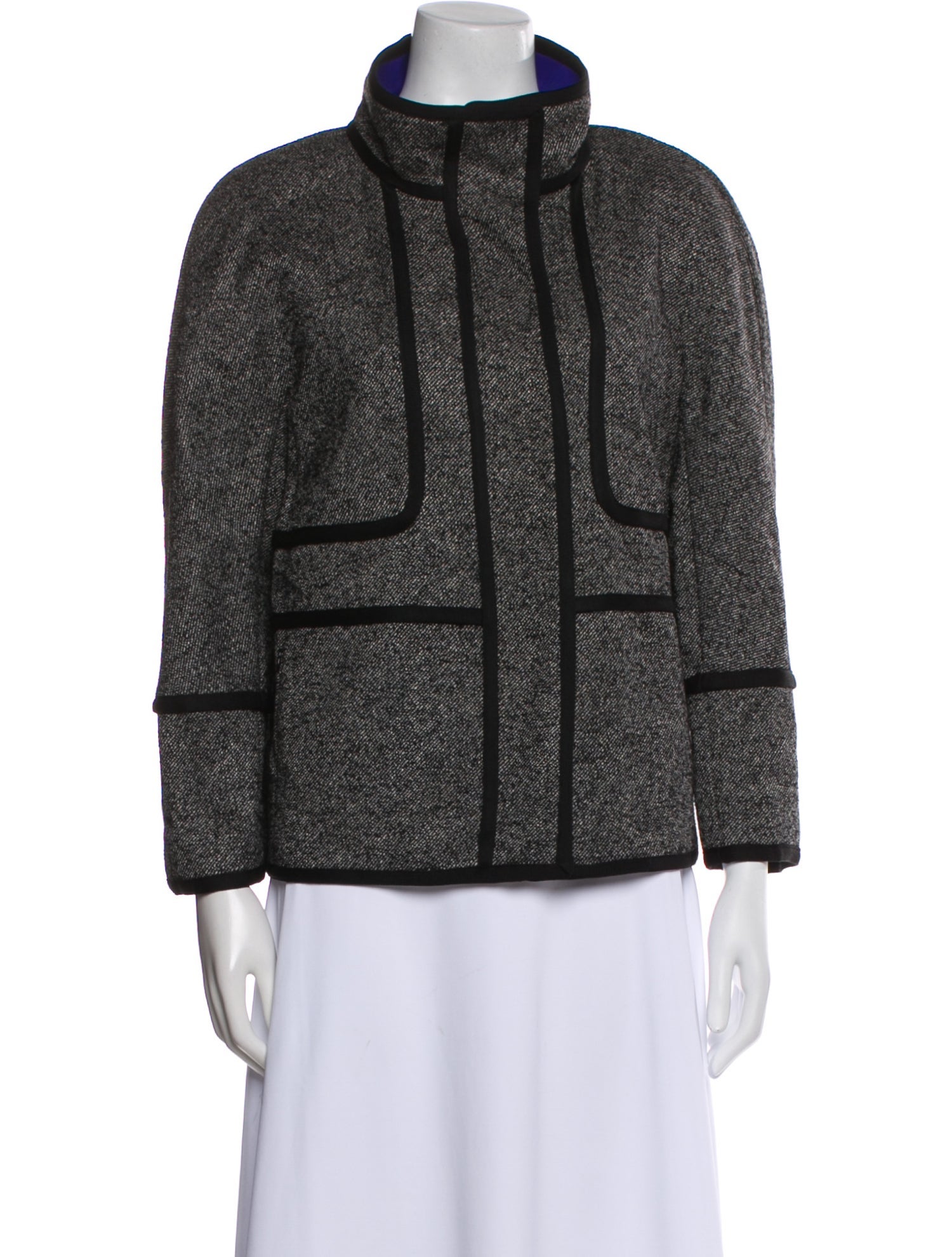 Escada Virgin Wool Tweed Pattern Jacket